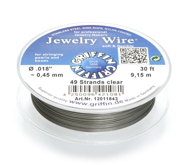 Griffin Jewelry Wire Ø 0,45 mm transparent Griffin Jewelry Wire Ø 0,45 mm transparent