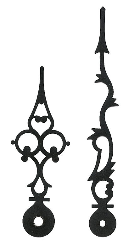 Großuhrzeiger schwarz 121/87 mm Großuhrzeiger schwarz 121/87 mm