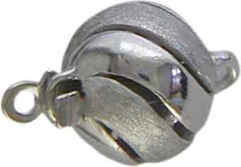 Schmuckschließe Silber vergoldet, 9 mm