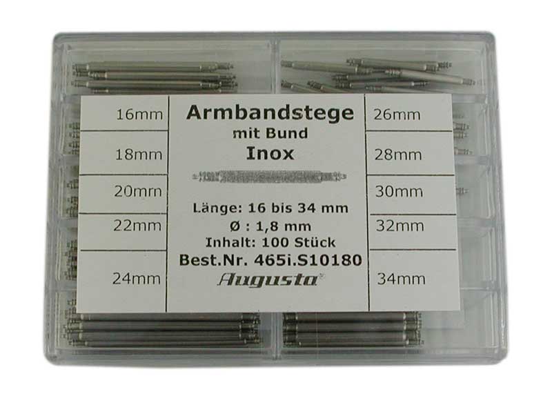 Sortiment Federstege Inox 16 - 34 mm Sortiment Federstege Inox 16 - 34 mm