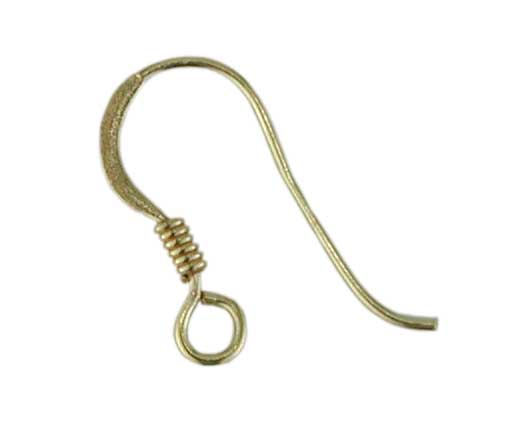 Schweizer Haken offene Form mit Öse, Silber Schweizer Haken offene Form mit Öse, Silber