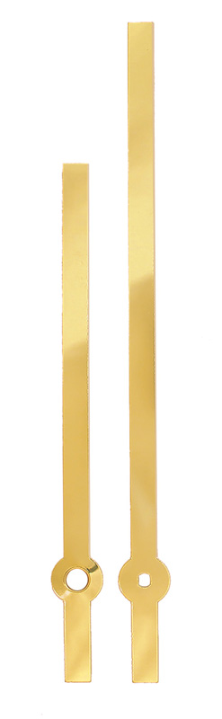 Großuhrzeiger gelb 135/100 mm