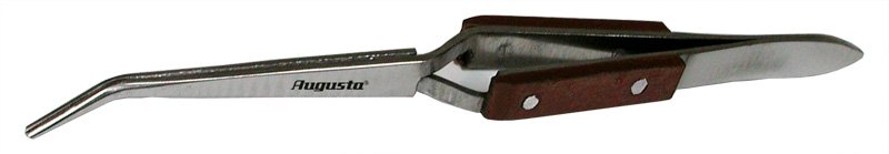 Lötkreuzpinzette 160 mm - gebogen