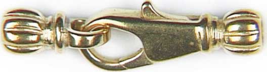 Schmuckkarabiner mit 2 Endkappen