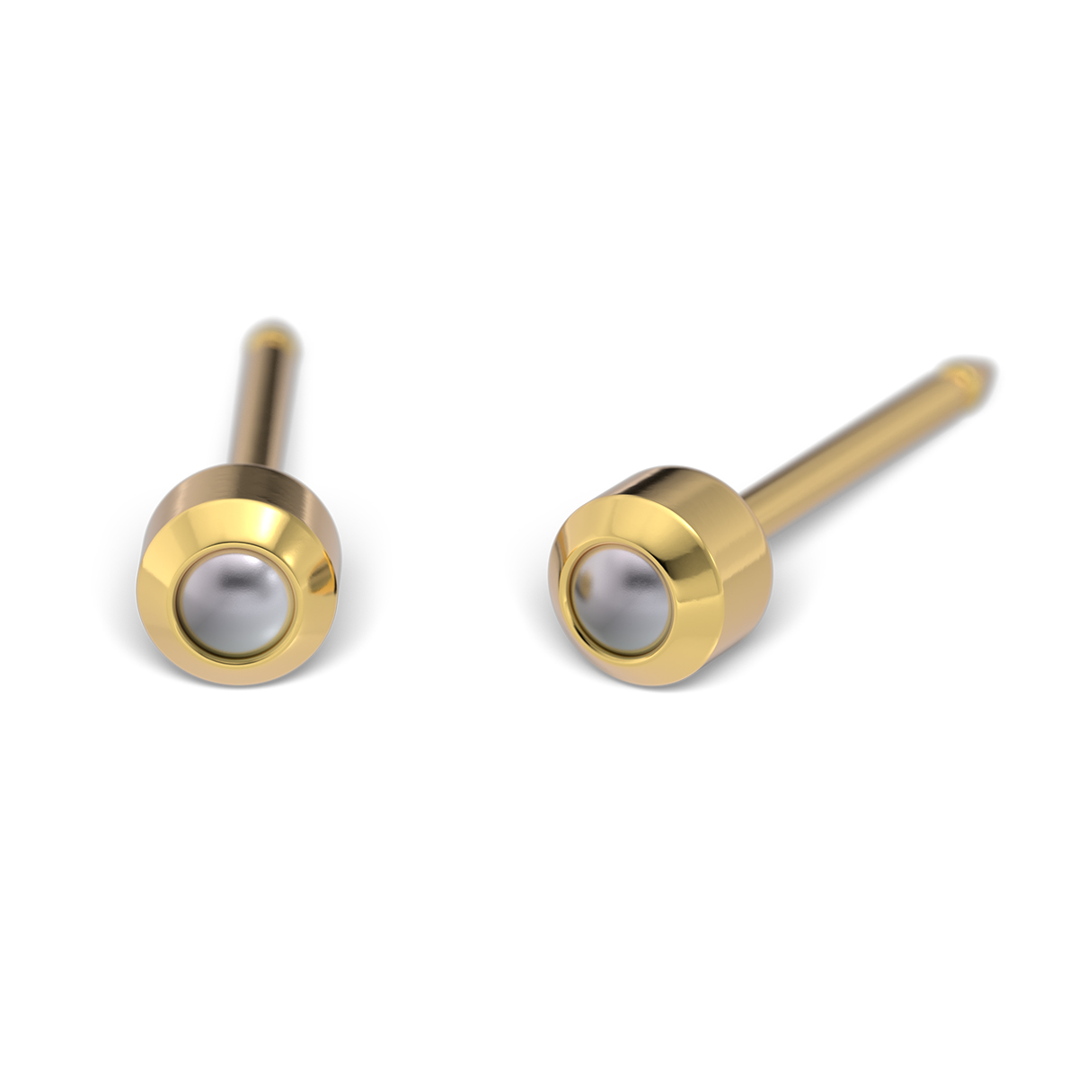 System 75 Erstohrstecker vergoldet