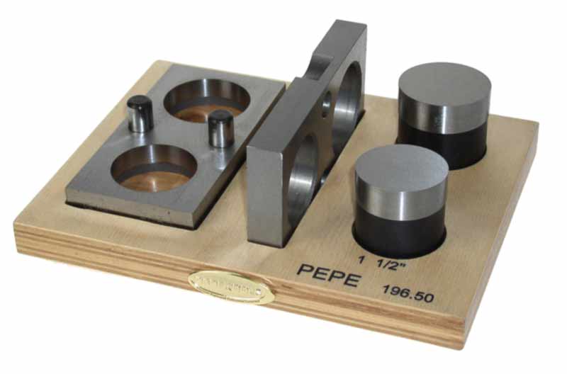 Pepetools Plättchenstanze 38,1 mm und 41,3 mm Pepetools Plättchenstanze 38,1 mm und 41,3 mm