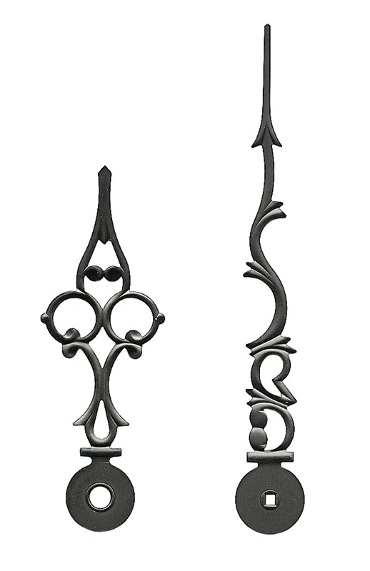 Großuhrzeiger schwarz 103/72 mm Großuhrzeiger schwarz 103/72 mm