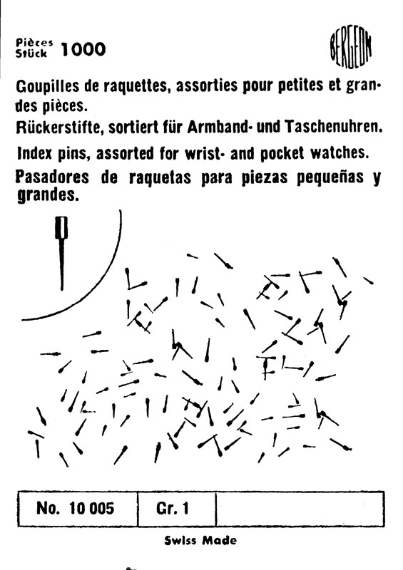 Rückerstifte für Armbanduhren