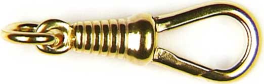 Karabiner mit unbeweglicher Öse und Ring 23 mm Karabiner mit unbeweglicher Öse und Ring 23 mm