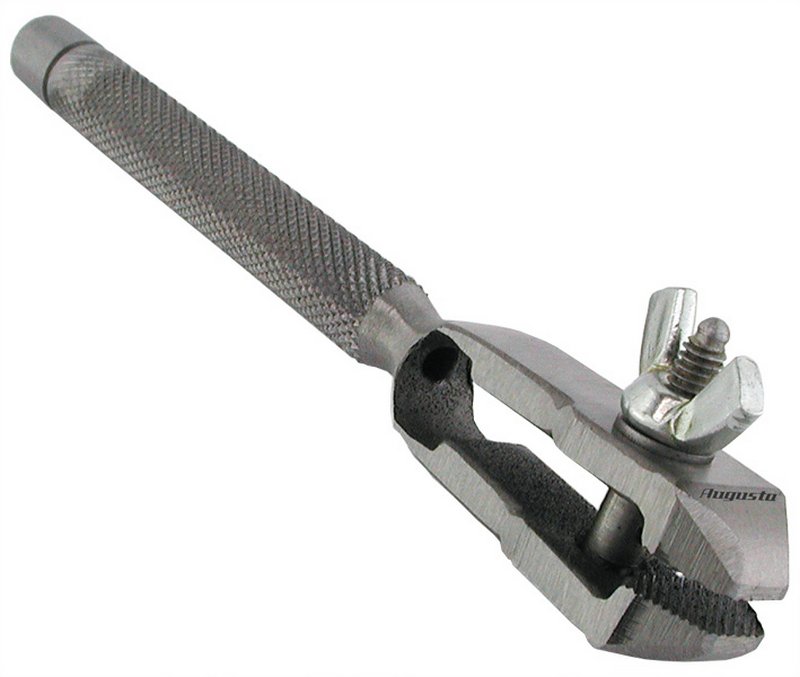 Stielklöbchen Stahl 115 mm, schmales Maul