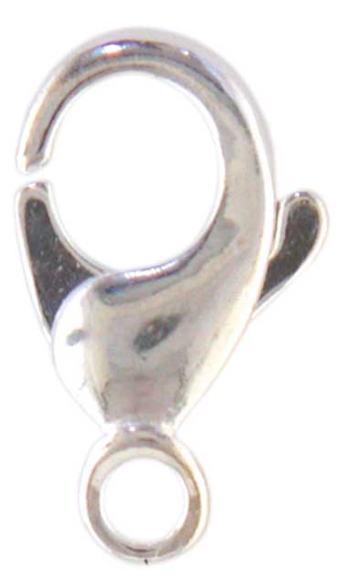 Schmuckkarabiner 13 mm bauchig gegossen