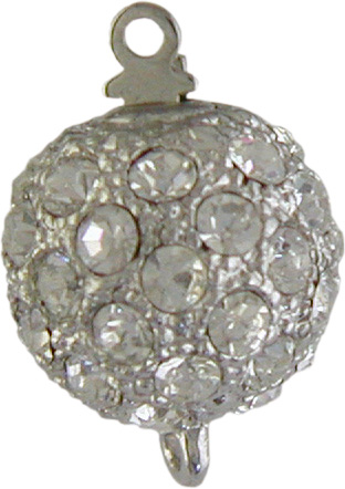 Schmuckschließe Metall rhodiniert Schmuckschließe Metall rhodiniert