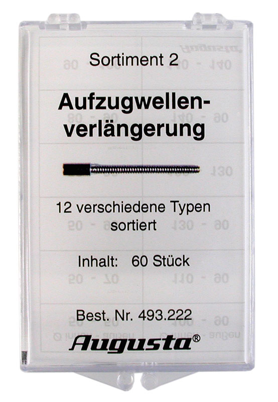 Sortiment Aufzugwellenverlängerungen