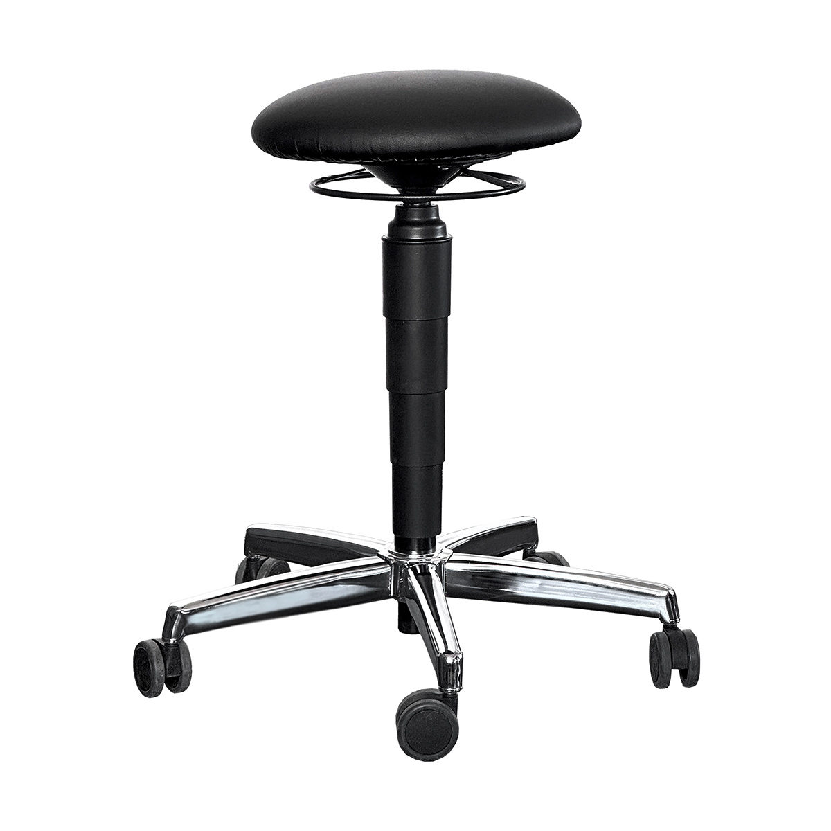 5664_6006 Augusta ergonomischer Drehhocker mit 3D-Sitzfläche