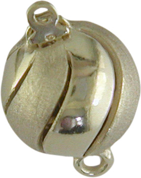 Schmuckschließe Silber vergoldet, 11 mm Schmuckschließe Silber vergoldet, 11 mm