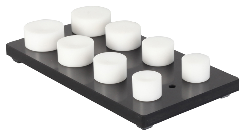 Delrin Druckstücke konkav & flach