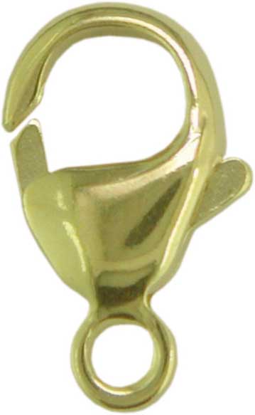 Schmuckkarabiner 16 mm bauchig gestanzt