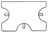 Werktisch für Goldschmiede, 3-sitzig Werktisch für Goldschmiede, 3-sitzig