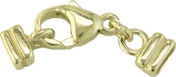 Karabiner mit Endkappen rechteckig 4 x 2 mm