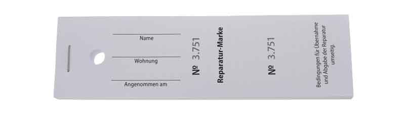 Reparaturmarken weiß