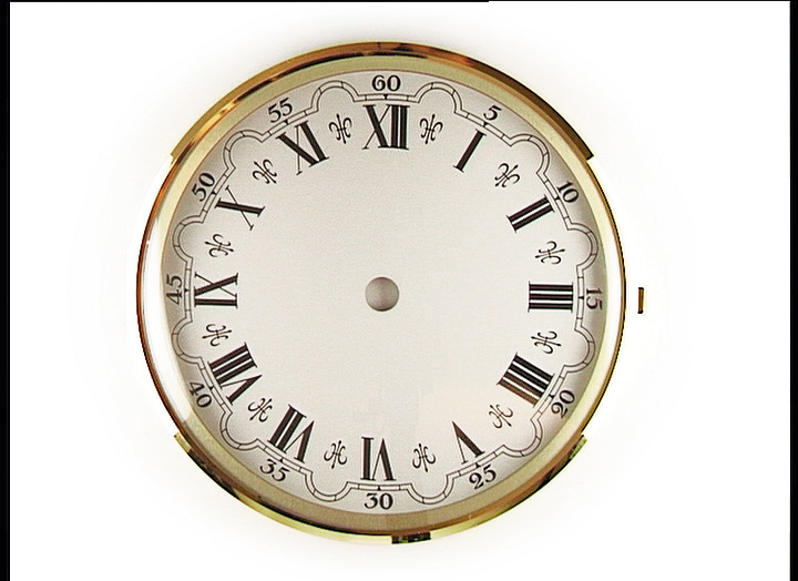 Zifferblatt römisch weiß Ø 130 mm