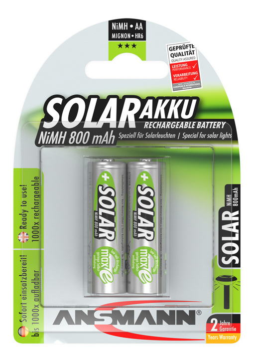 Ansmann Mignon Solar Akku 800 mAh
