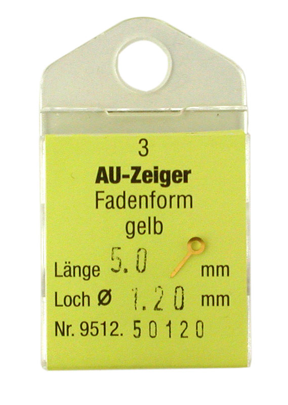 Armbanduhrzeiger für Quartzwerke