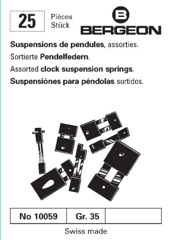 Bergeon Pendelfern sortiert Bergeon Pendelfern sortiert