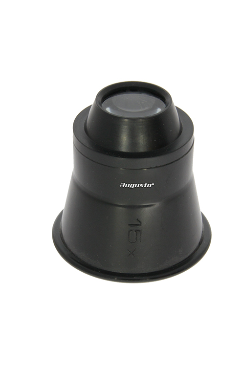 Steinlupe schwarz 15X