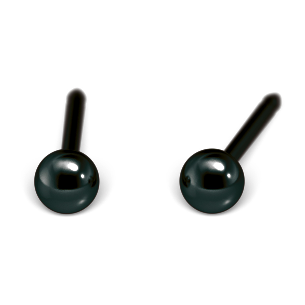 System 75 Erstohrstecker schwarz