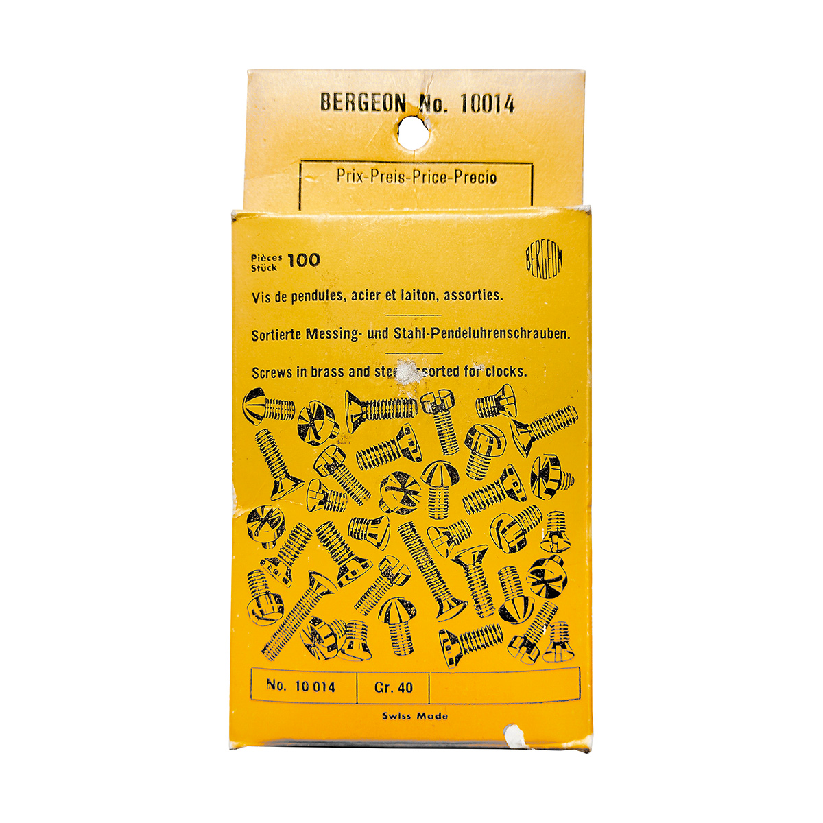 10014_BG Bergeon Pendeluhrenschrauben sortiert