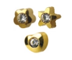 66142 Medico Erstohrstecker vergoldet