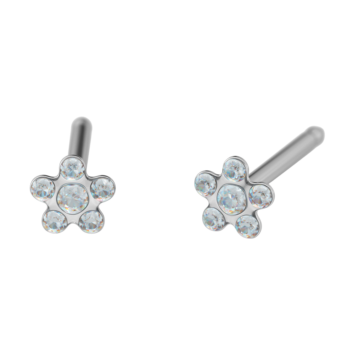 27582_6004 System 75 Kids Line Erstohrstecker weiß