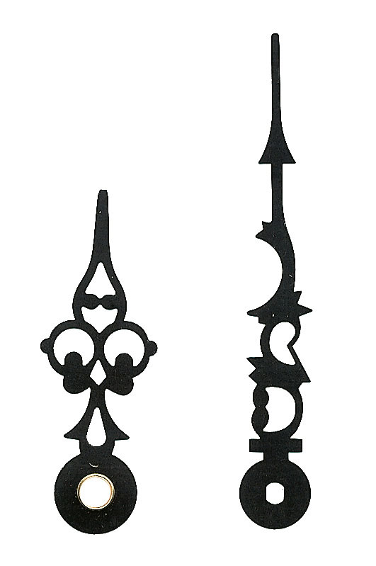 Großuhrzeiger schwarz 78/51 mm Großuhrzeiger schwarz 78/51 mm