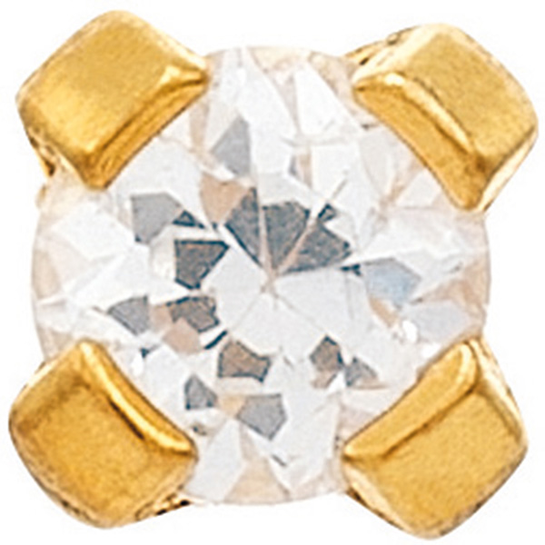 System 75 Erstohrstecker 18 kt Gelbgold