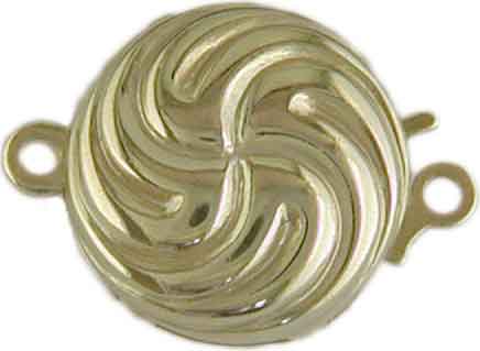 Schmuckschließe Silber vergoldet