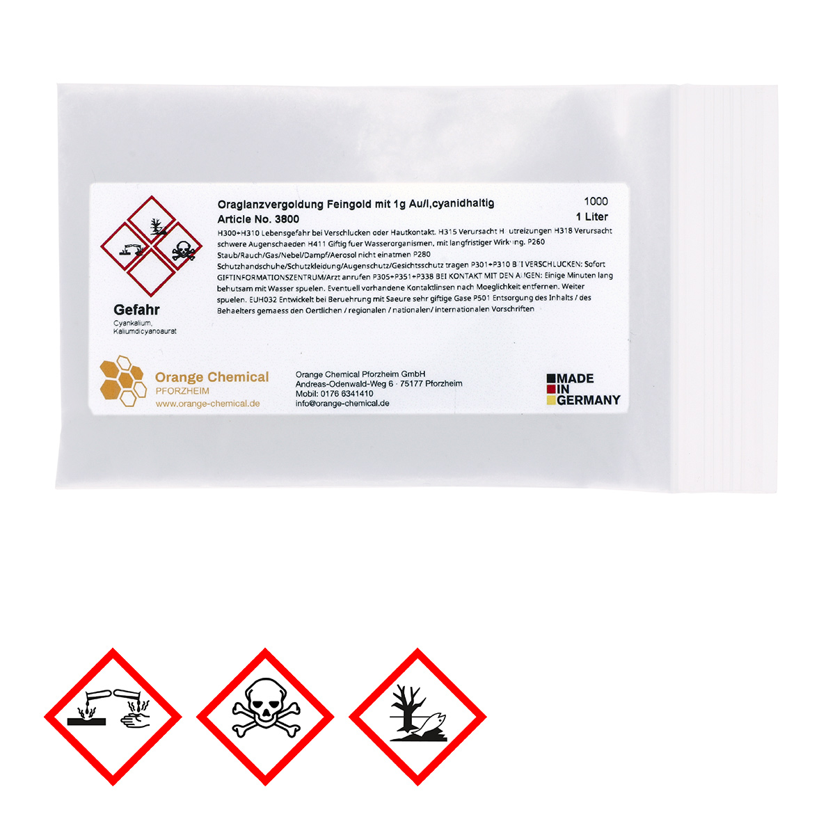 Ora Glanzvergoldung Feingold