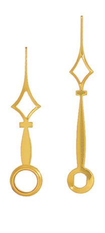 Großuhrzeiger gelb 38/31 mm Großuhrzeiger gelb 38/31 mm