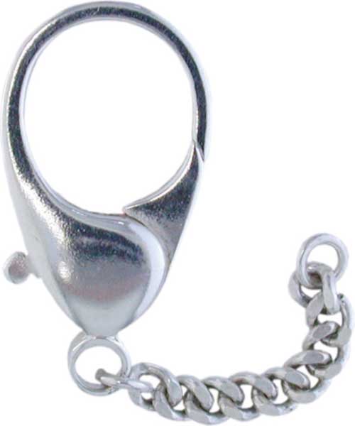 Schlüsselkarabiner 40 mm, Silber Schlüsselkarabiner 40 mm, Silber