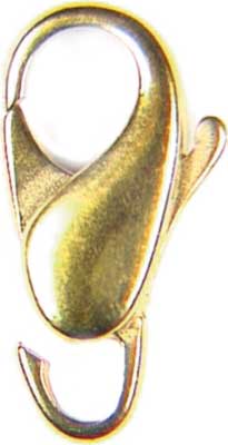 Schmuckkarabiner 12 mm bauchig gegossen