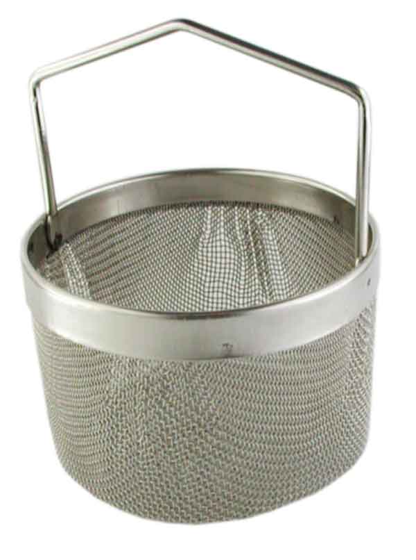 Tauchkorb aus Edelstahl, rund