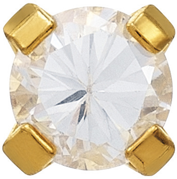 System 75 Erstohrstecker 18 kt Gelbgold