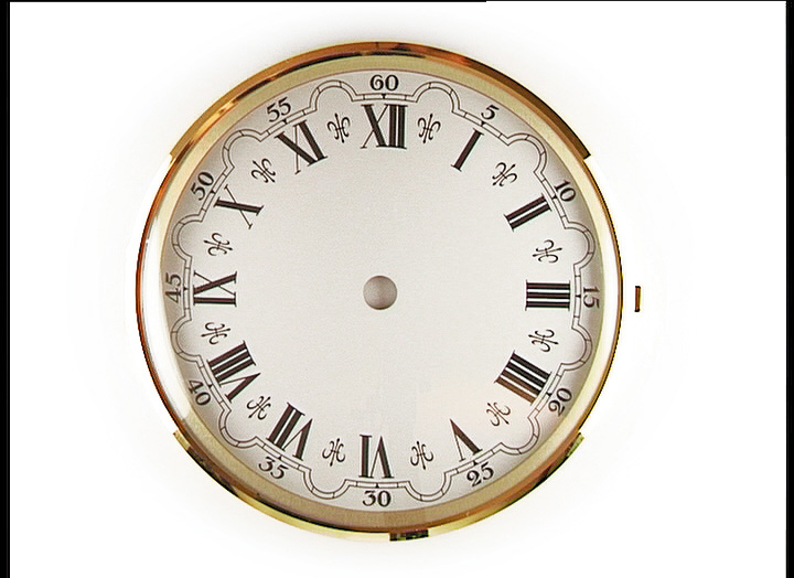 Zifferblatt römisch weiß Ø 160 mm