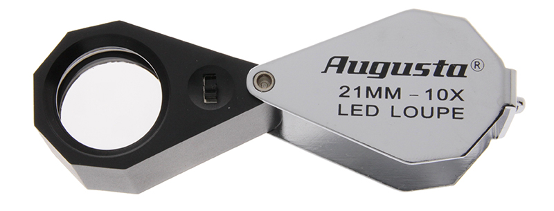 Taschenlupe mit Ring-LED 10 X Taschenlupe mit Ring-LED 10 X