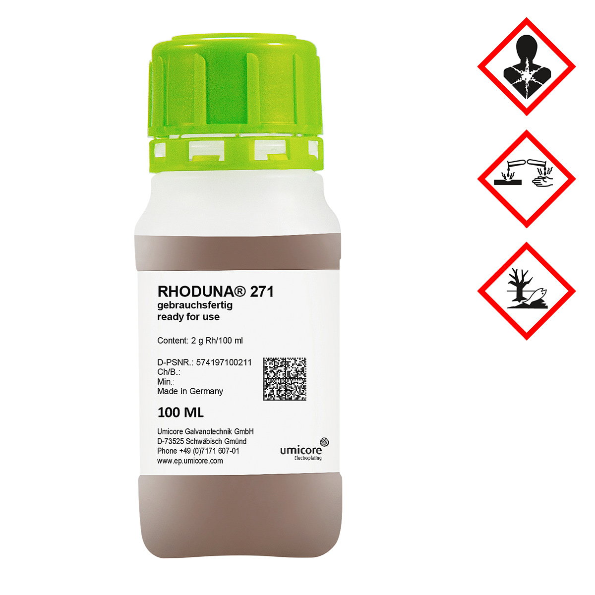 Glanzrhodiumbad Rhoduna 271 Glanzrhodiumbad Rhoduna 271