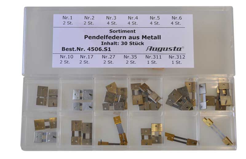 Sortiment Pendelfedern Metall Sortiment Pendelfedern Metall