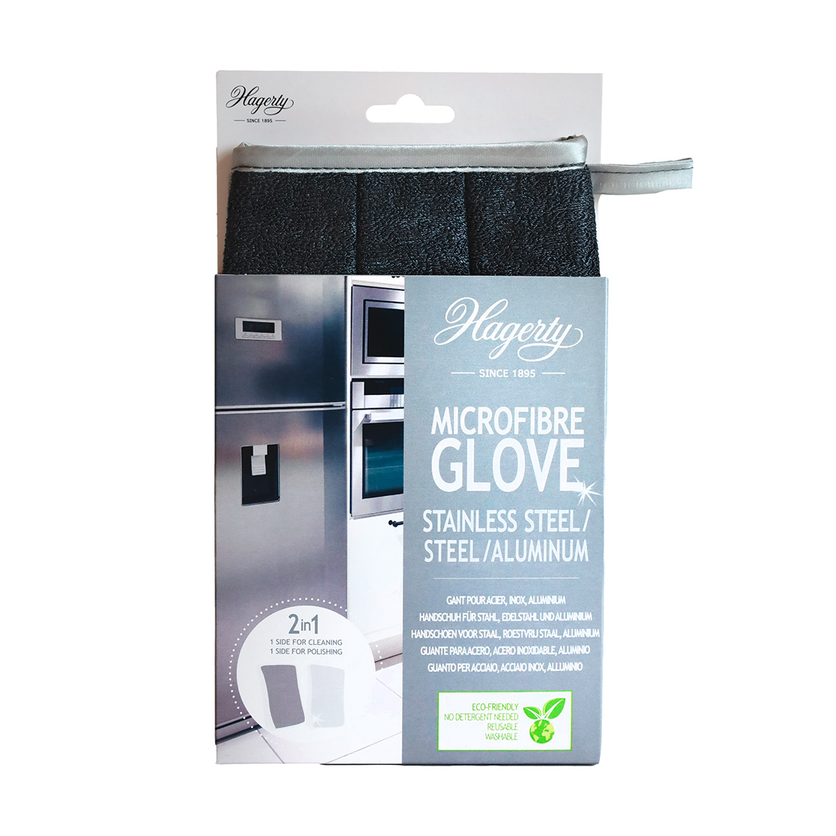 4666_118043 Hagerty Microfibre Glove Stainless Steel