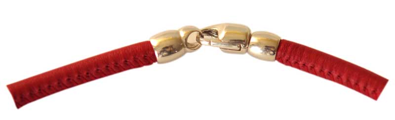 Karabiner mit Endkappen glatt 5 mm Karabiner mit Endkappen glatt 5 mm