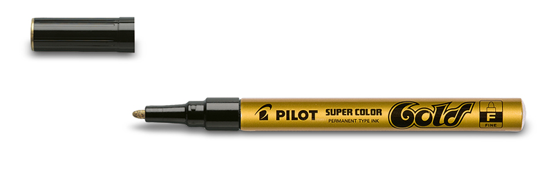 Faserschreiber goldfarben