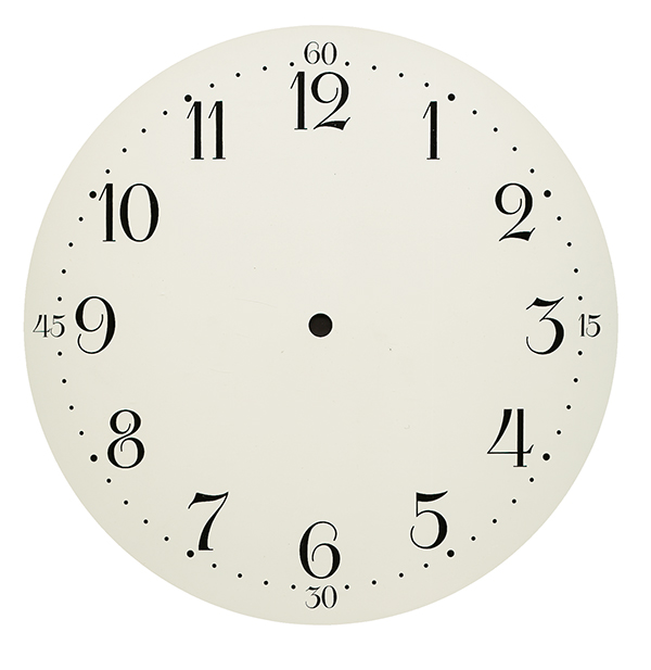 Zifferblatt arabisch elfenbeinfarben Ø 295 mm Zifferblatt arabisch elfenbeinfarben Ø 295 mm